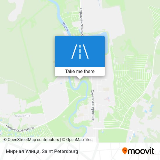 Мирная Улица map