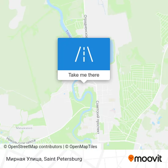 Мирная Улица map