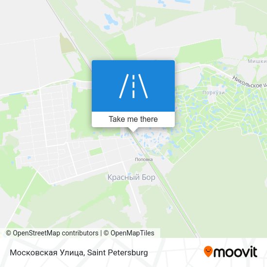 Московская Улица map