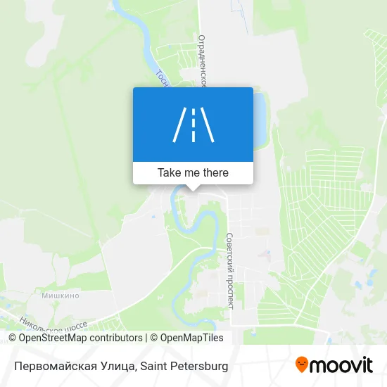 Первомайская Улица map