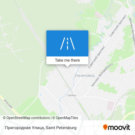 Пригородная Улица map