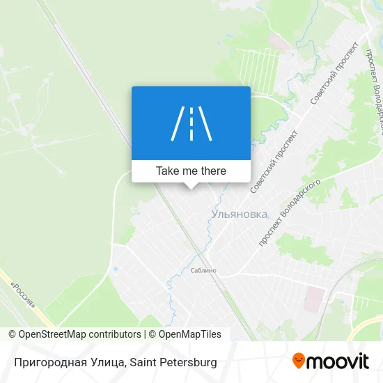 Пригородная Улица map