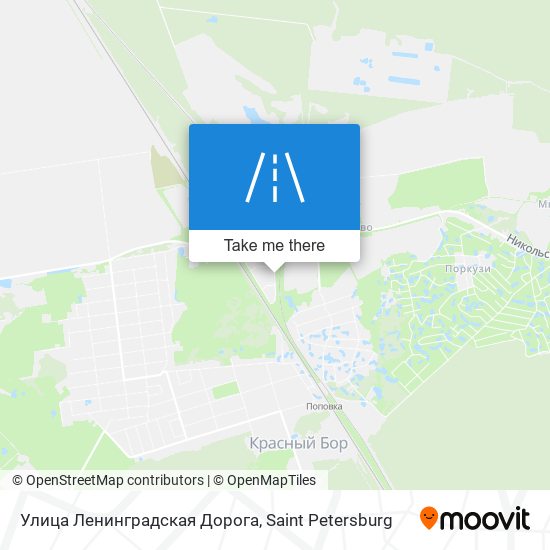 Улица Ленинградская Дорога map