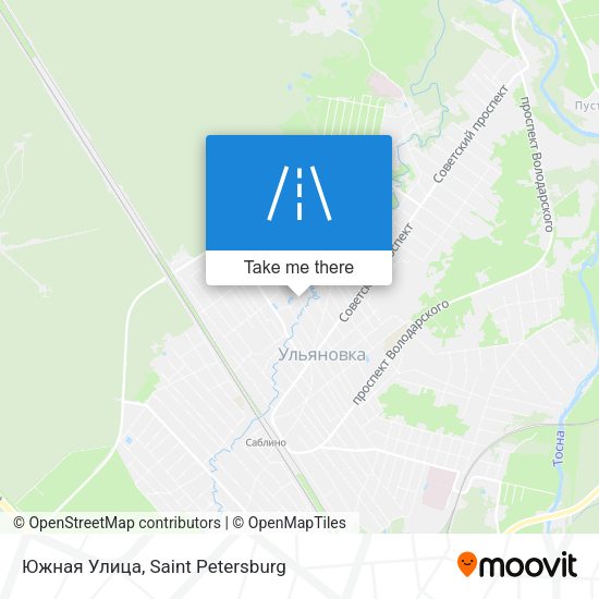 Южная Улица map