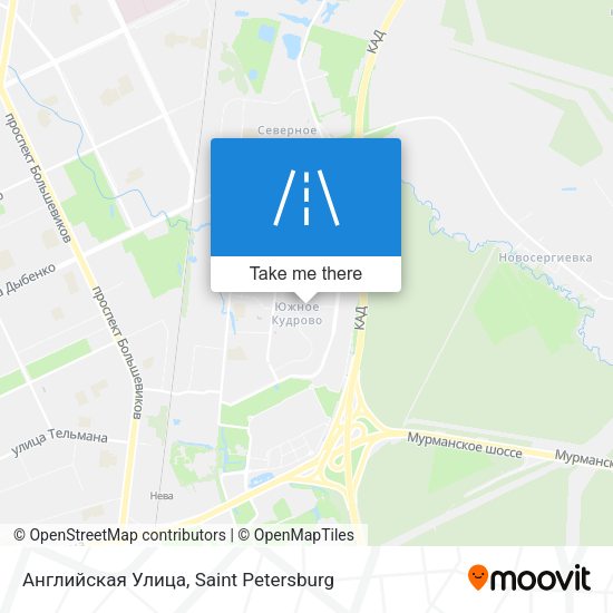 Английская Улица map