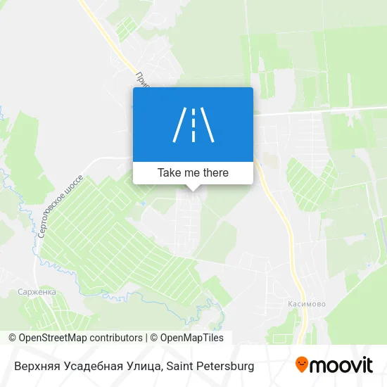 Верхняя Усадебная Улица map