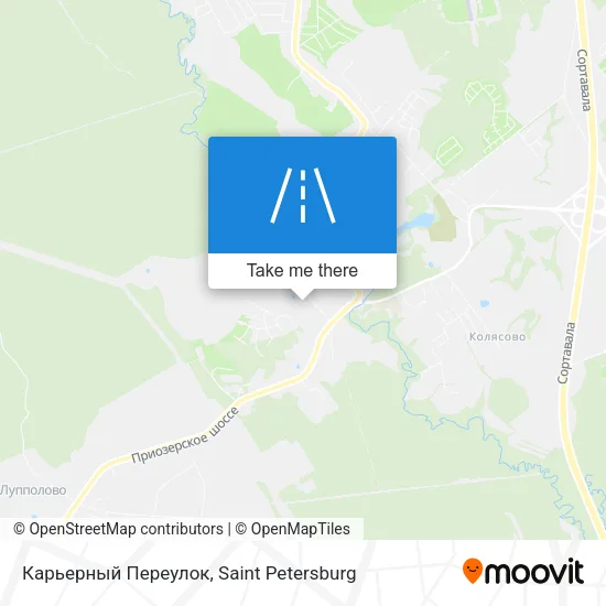 Карьерный Переулок map