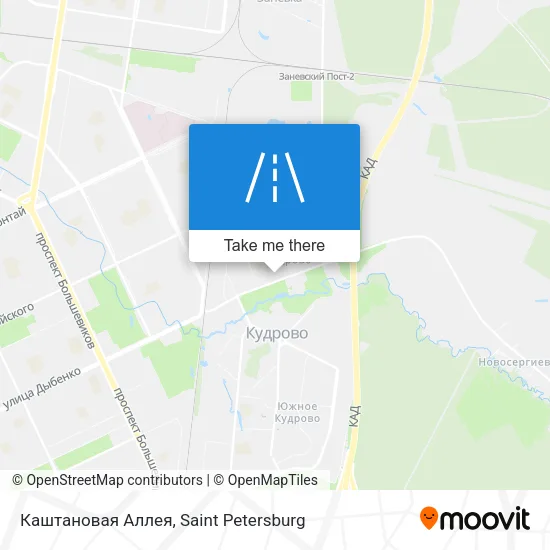 Каштановая Аллея map