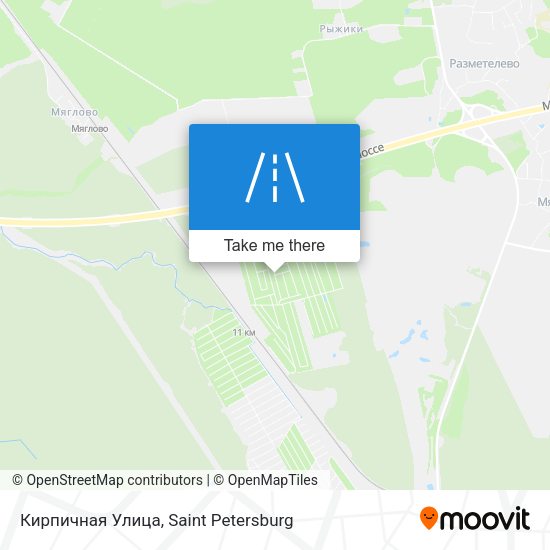 Кирпичная Улица map