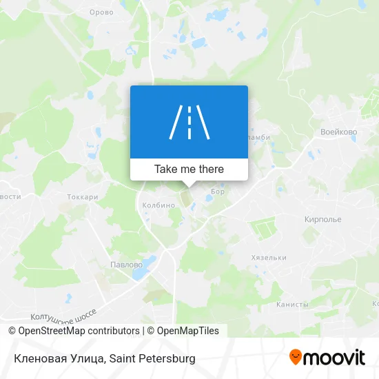 Кленовая Улица map