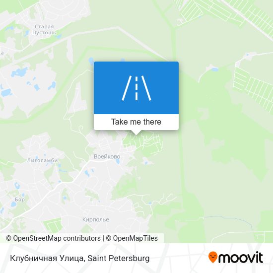 Клубничная Улица map