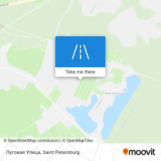 Луговая Улица map