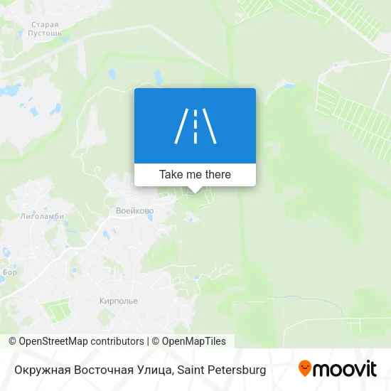Окружная Восточная Улица map