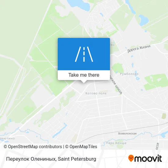 Переулок Олениных map