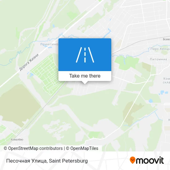 Песочная Улица map