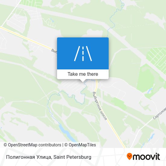 Полигонная Улица map