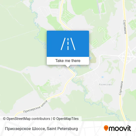 Приозерское Шоссе map