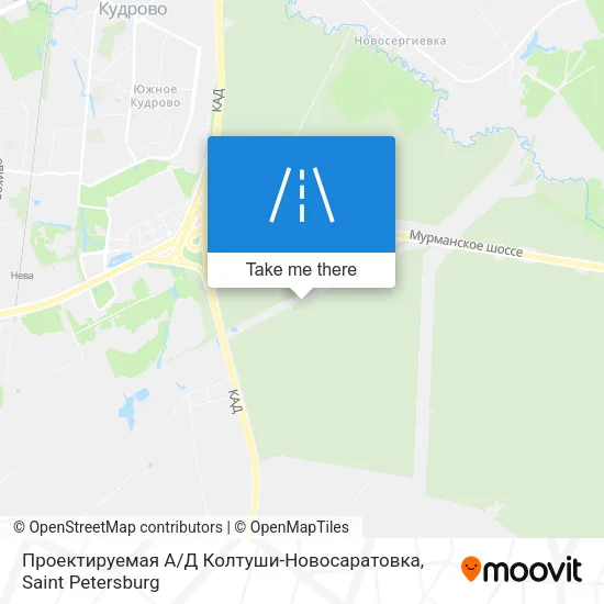 Проектируемая А / Д Колтуши-Новосаратовка map