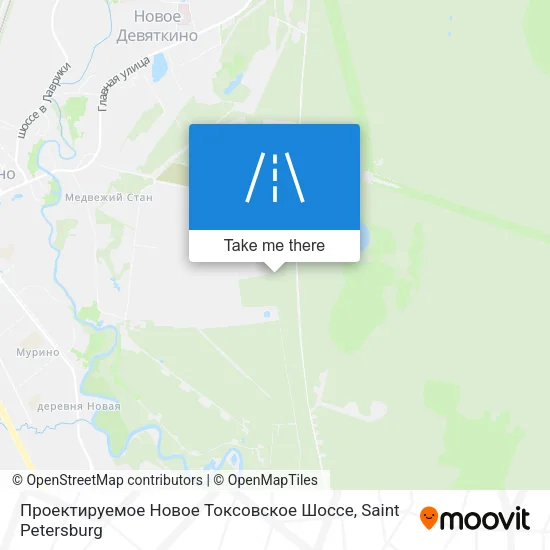 Проектируемое Новое Токсовское Шоссе map
