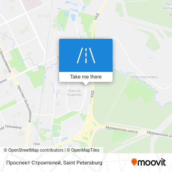 Проспект Строителей map