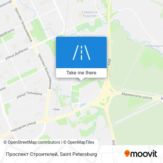 Проспект Строителей map