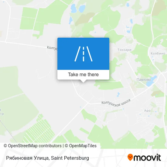 Рябиновая Улица map