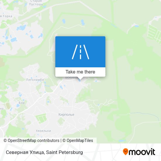 Северная Улица map