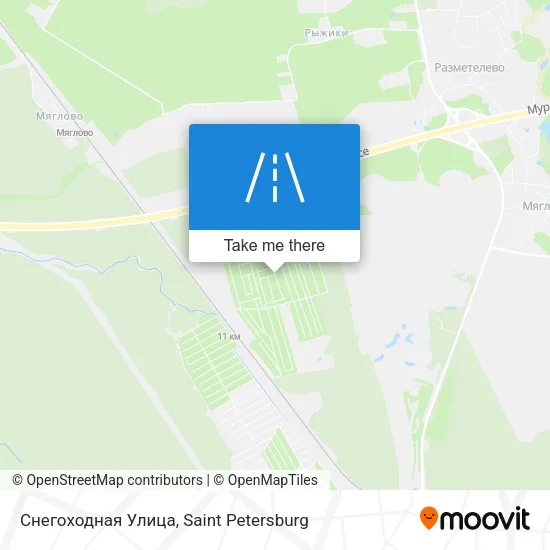 Снегоходная Улица map