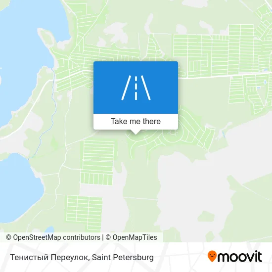 Тенистый Переулок map