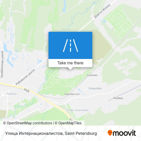 Улица Интернационалистов map