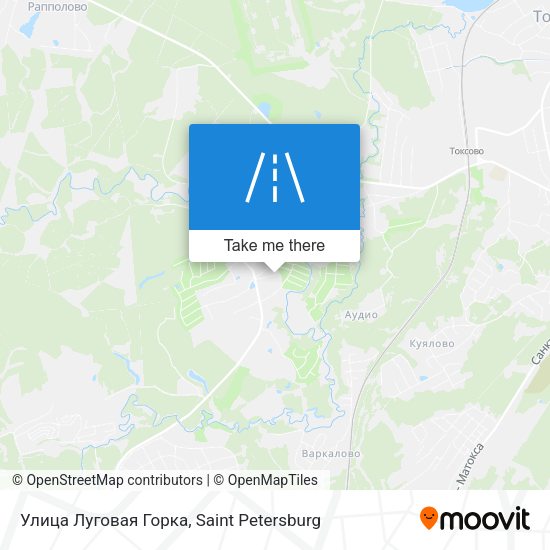 Улица Луговая Горка map