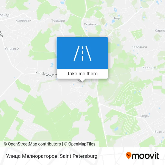 Улица Мелиораторов map