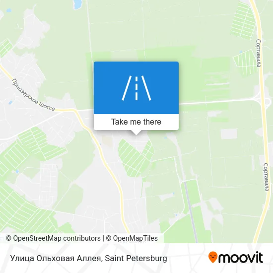 Улица Ольховая Аллея map