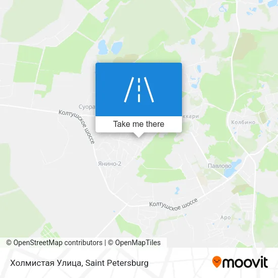 Холмистая Улица map