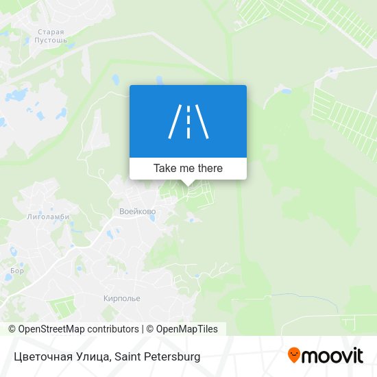 Цветочная Улица map