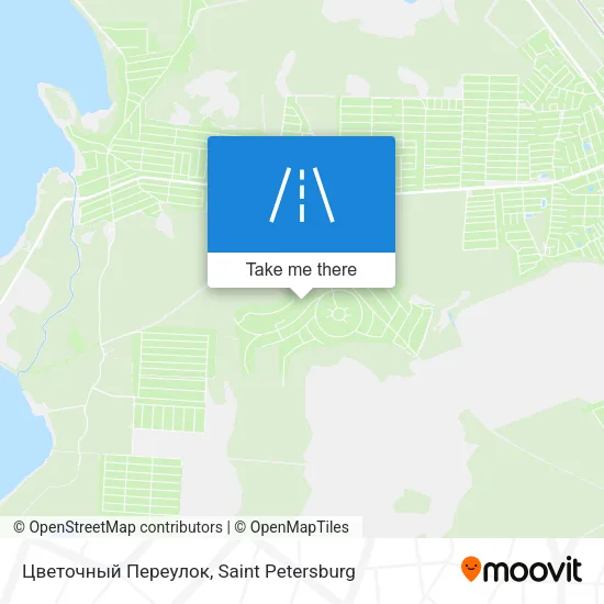 Цветочный Переулок map