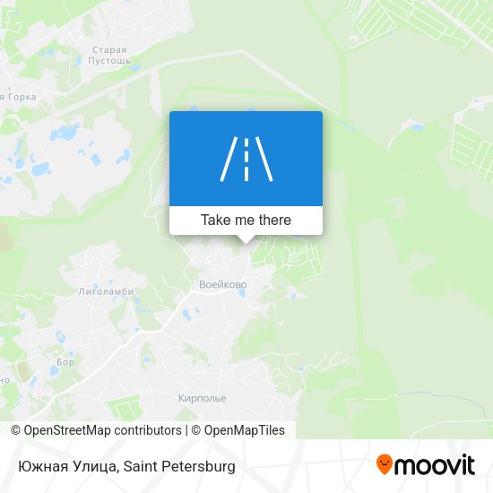 Южная Улица map