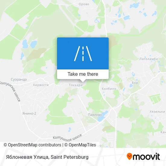 Яблоневая Улица map