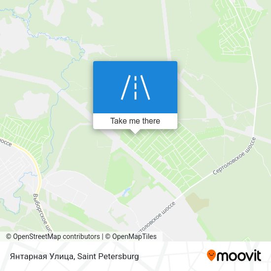 Янтарная Улица map