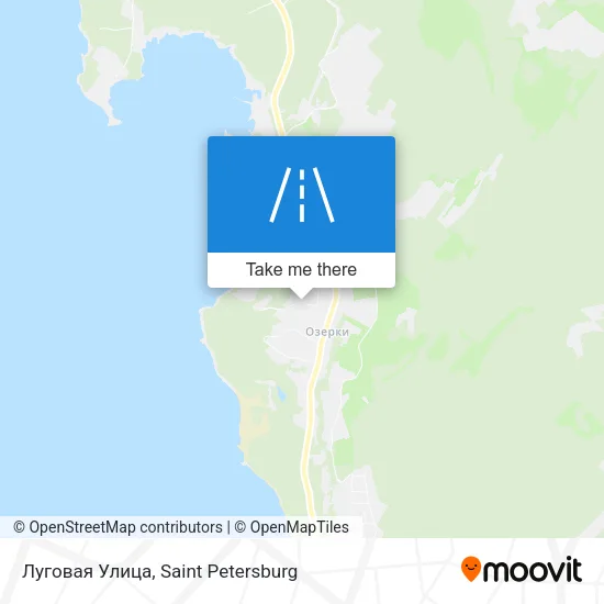 Луговая Улица map