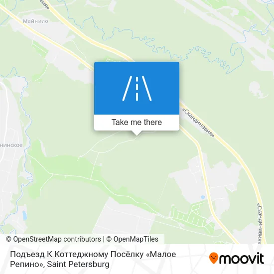 Подъезд К Коттеджному Посёлку «Малое Репино» map