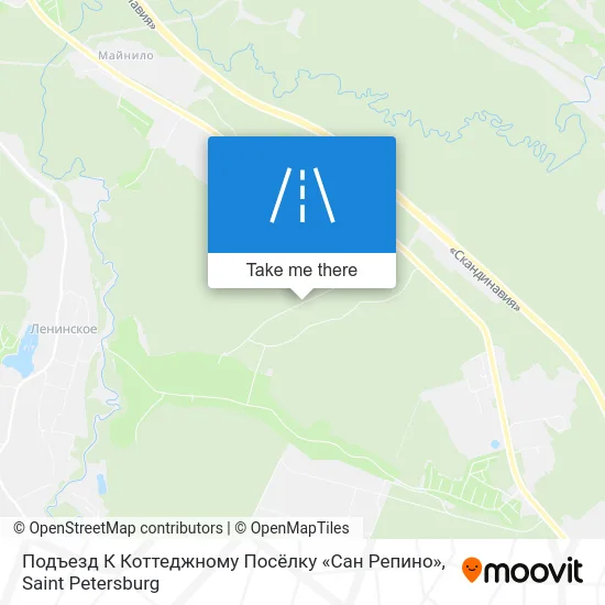 Подъезд К Коттеджному Посёлку «Сан Репино» map