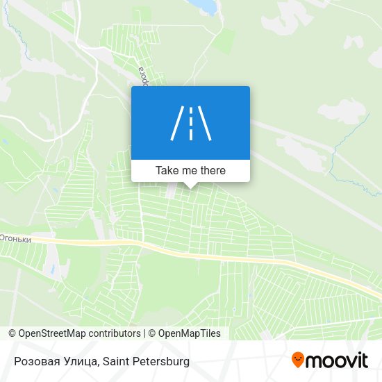 Розовая Улица map