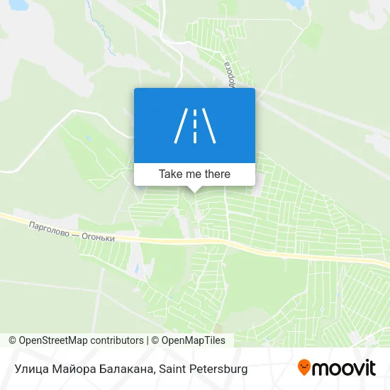 Улица Майора Балакана map