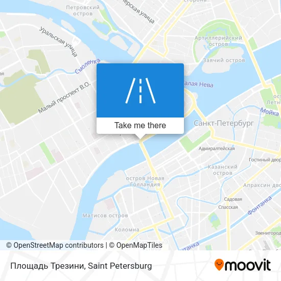 Площадь Трезини map