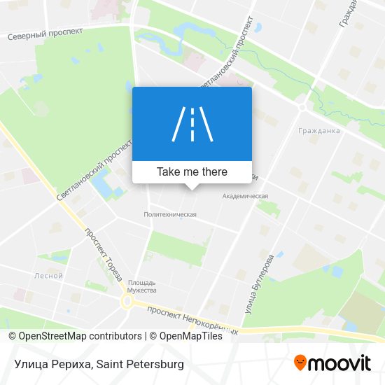 Улица Рериха map