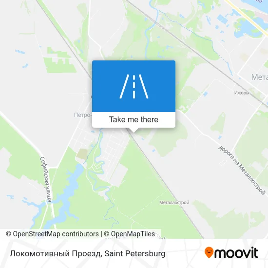 Локомотивный Проезд map