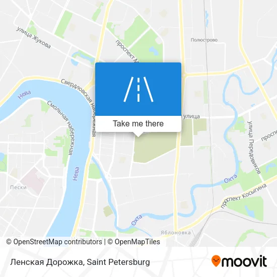 Ленская Дорожка map