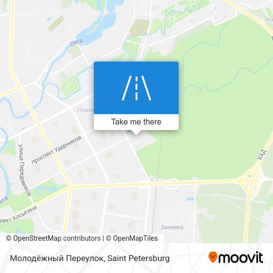 Молодёжный Переулок map