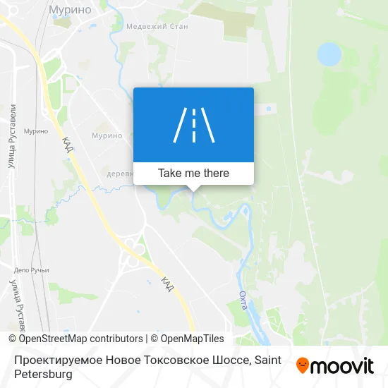 Проектируемое Новое Токсовское Шоссе map